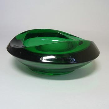 Sklo Union Rosice Green Glass Bowl - Rudolf Jurnikl