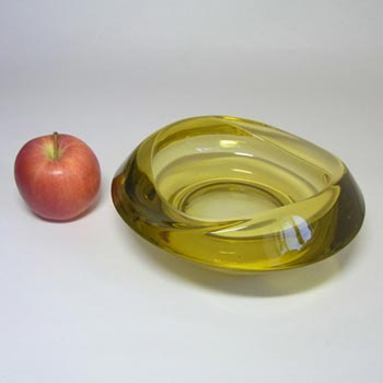 Sklo Union Rosice Yellow Glass Bowl - Rudolf Jurnikl