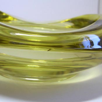 Sklo Union Rosice Yellow Glass Bowl - Rudolf Jurnikl