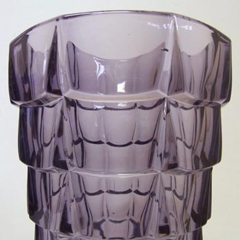 VLG Lausitzer German Purple Glass 'Gent' Vase #51983