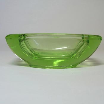 Sklo Union Rosice Green Glass Bowl - Vaclav Hanus #5116