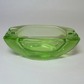 Sklo Union Rosice Green Glass Bowl - Václav Hanuš #5116