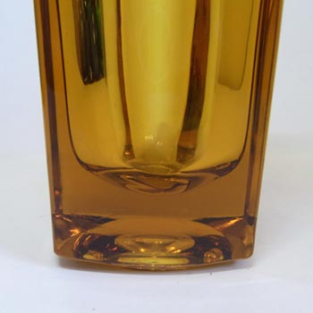 Rosice Sklo Union Amber Glass Vase Jiri Zejmon #472