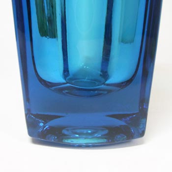 Rosice Sklo Union Blue Glass Vase Miroslav Kubinec #472