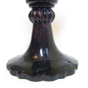 Davidson 1890's Victorian Malachite/Slag Glass Vase