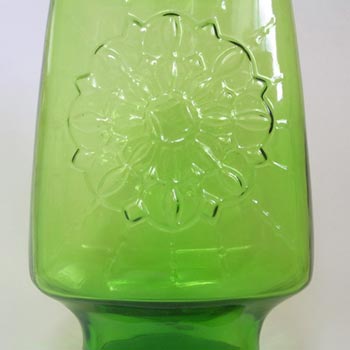 Stelvia Italian 'Opalina Fiorentina' Green Glass Vase