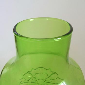 Stelvia Italian 'Opalina Fiorentina' Green Glass Vase