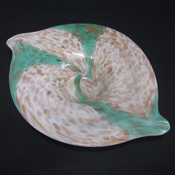 (image for) Fratelli Toso Murano Copper Aventurine Glass Dish/Bowl