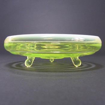 Victorian 1900's Vaseline/Pearline Uranium Glass Bowl