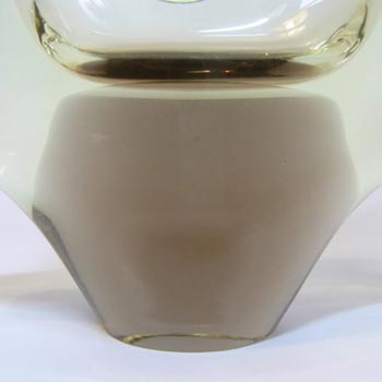 Zelezny Brod Sklo (ZBS) Czech Amber Glass Vase