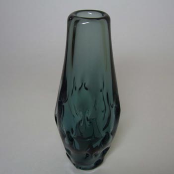 Zelezny Brod Czech Blue Glass Vase - Miloslav Klinger