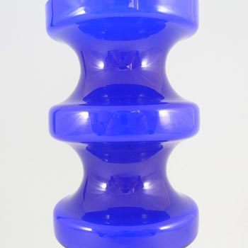 Alsterfors #S5014 Blue Cased Glass Vase Signed Per Olof Ström '70