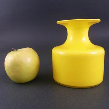 Holmegaard Carnaby Yellow Cased Glass Vase by Per Lutken