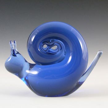 (image for) Wedgwood British Blue Glass Snail Paperweight RSW268