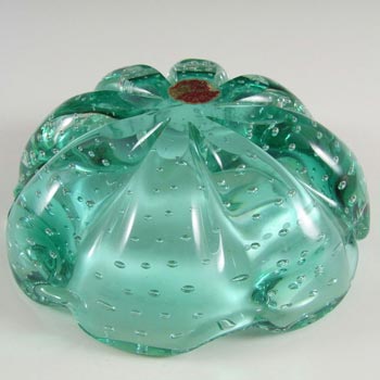 Archimede Seguso Murano Bullicante Glass Bowl - Labelled