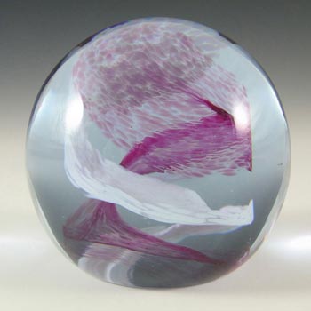 Caithness Pink Glass 'Pastel' Paperweight/Paper Weight