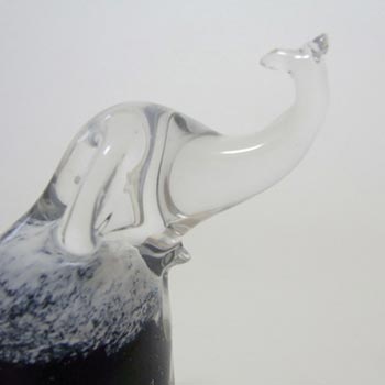Ekenas Swedish Glass Elephant Paperweight - Signed