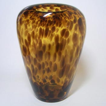 CLAVE Empoli Italian \'Tartaruga\' (Tortoise) Glass Vase