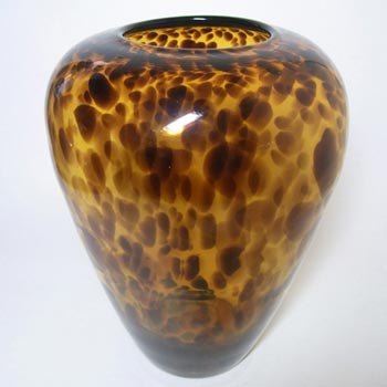 CLAVE Empoli Italian 'Tartaruga' (Tortoise) Glass Vase