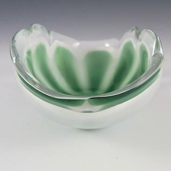 Flygsfors Coquille Glass Bowl by Paul Kedelv Signed \'61