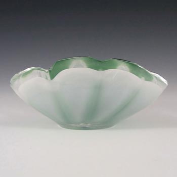 Flygsfors Coquille Glass Bowl by Paul Kedelv Signed '61