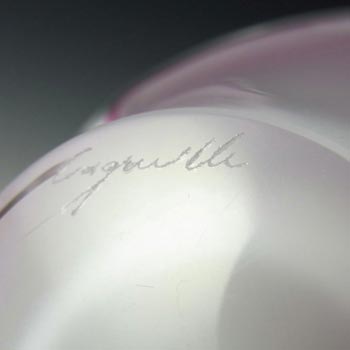 Flygsfors Coquille Glass Bowl by Paul Kedelv - Signed '63