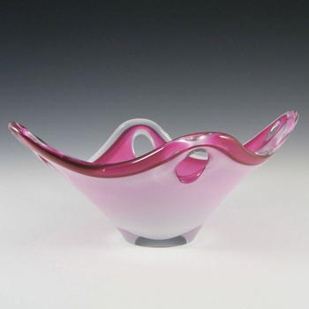 Flygsfors Coquille Glass Bowl by Paul Kedelv - Signed '63