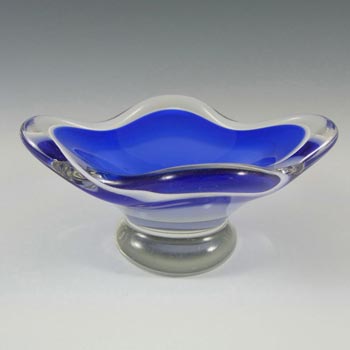 Flygsfors Coquille Glass Bowl by Paul Kedelv Signed '54