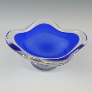Flygsfors Coquille Glass Bowl by Paul Kedelv Signed '54