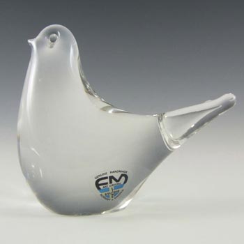FM Konstglas/Marcolin Swedish Glass Bird - Labelled