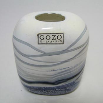 Gozo Maltese Glass 'Noire' Vase - Signed & Labelled