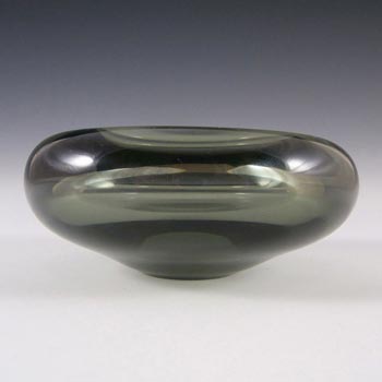 Holmegaard #15738 Per Lutken Smoky Glass Bowl - Signed