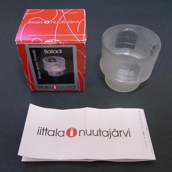 Iittala Glass Jorma Vennola 'Balladi' Candle Votive - Boxed