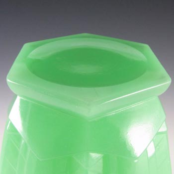 Jobling #B1 RARE 1930's Art Deco Uranium Glass 'Lambton' Vase