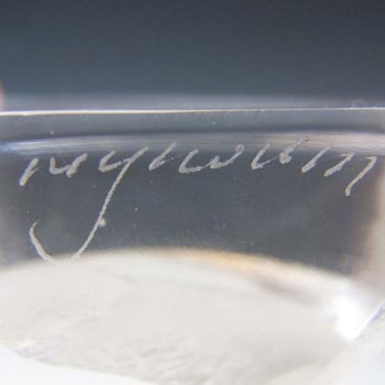 Mats Jonasson Glass Bird Paperweight - Signed + Labelled