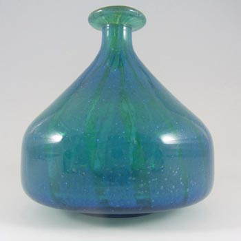 Mdina 'Ming' Maltese Blue & Green Glass Vase