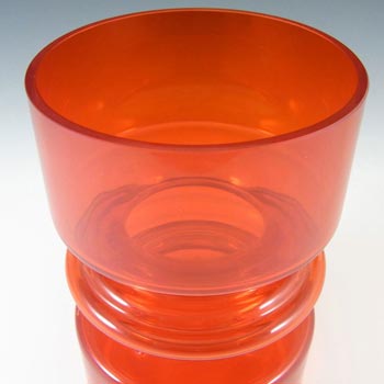 Riihimaki #1442 Riihimaen Nanny Still Red Glass 'Tiimalasi' Vase
