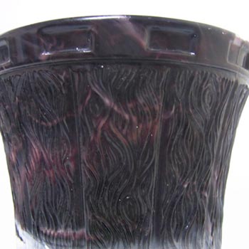 Victorian 1890's Purple Malachite/Slag Glass Vase