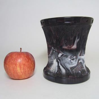 Victorian 1890's Purple Malachite/Slag Glass Vase