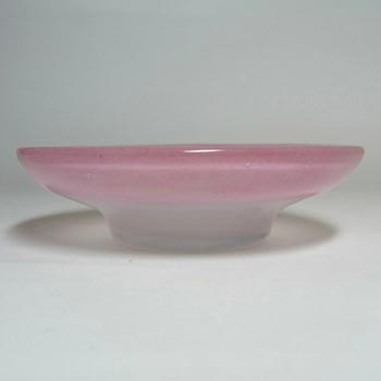 Vasart Signed Scottish Pink Mottled Glass Bowl B002