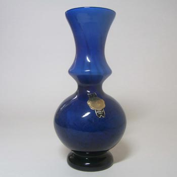 V.B. Opaline Florence Italian Empoli Glass Vase - Labelled