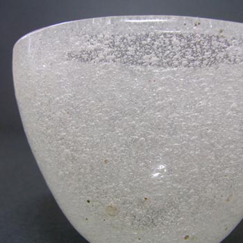 Venini Murano Glass Pulegoso Bowl by Carlo Scarpa - Marked