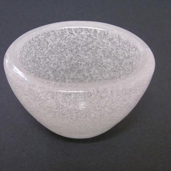 Venini Murano Glass Pulegoso Bowl by Carlo Scarpa - Marked