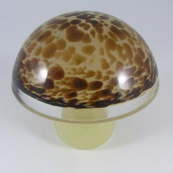 Wedgwood Speckled Glass Mushroom Paperweight RSW219 - Marked