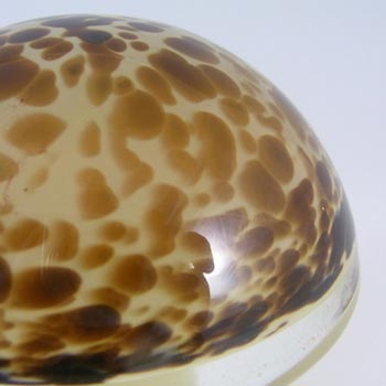 Wedgwood Speckled Glass Mushroom Paperweight RSW219 - Marked