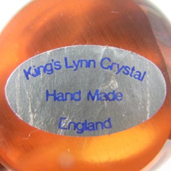 Kings Lynn/Wedgwood Topaz Glass Squirrel Paperweight L5014