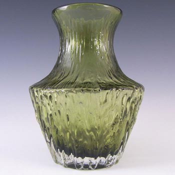 Whitefriars #9832 Baxter Sage Green Glass Pot Bellied Vase