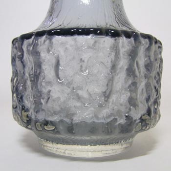 Whitefriars #9818 Baxter Pewter Glass Textured Mallet Vase