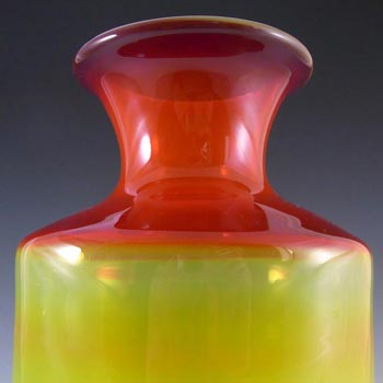 Sudety Polish Orange & Yellow Glass Vase by Zbigniew Horbowy
