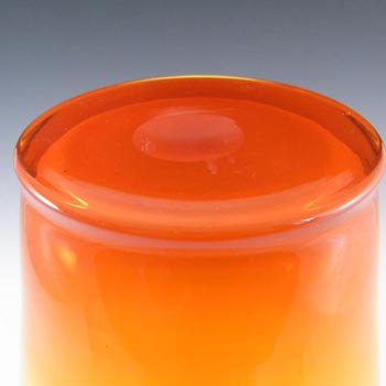 Sudety Polish Orange & Yellow Glass Vase by Zbigniew Horbowy